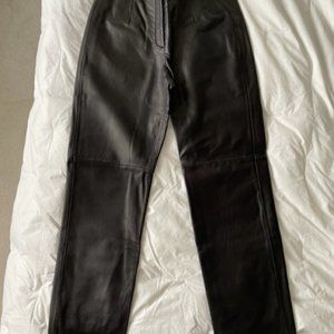 Black Leather Pants - REAL leather